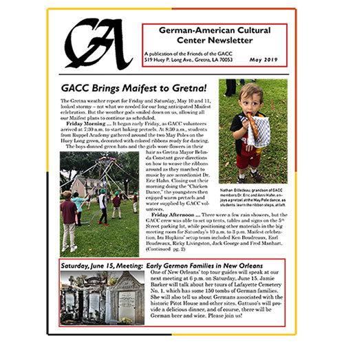 GACC Newsletter - May 2019 Cover