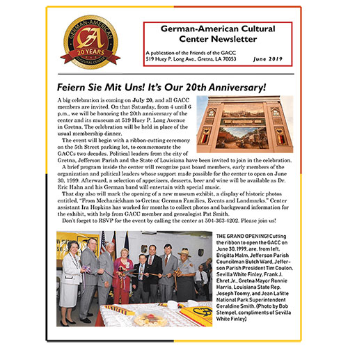 GACC Newsletter - June 2019 Cover