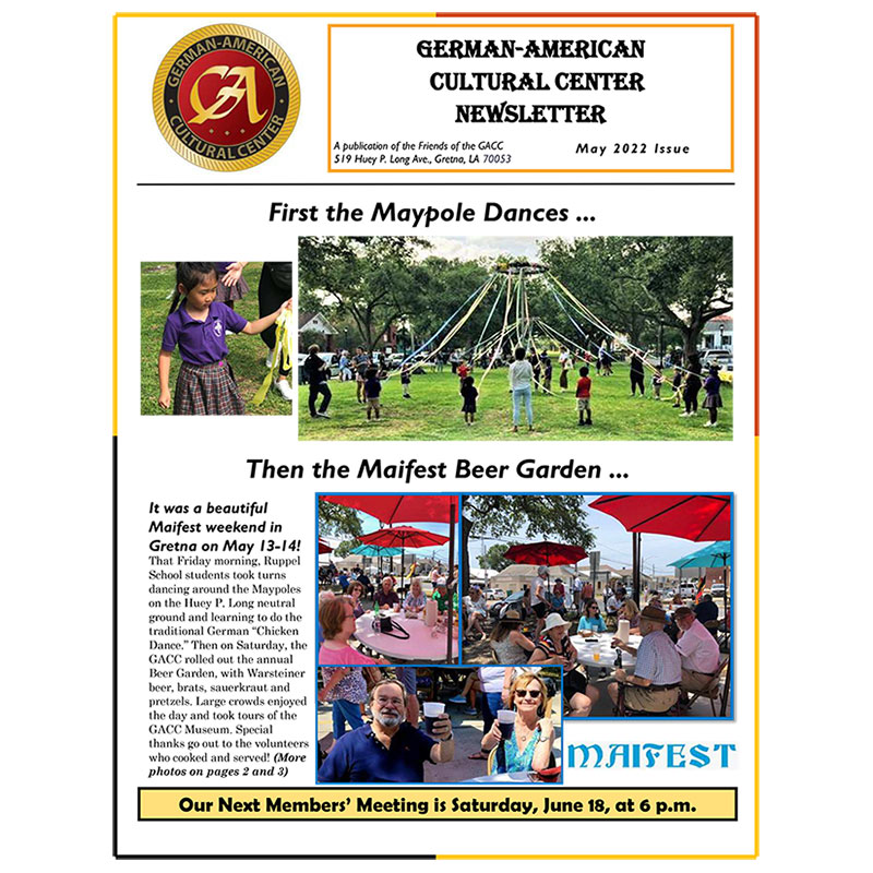 GACC Newsletter - May 2022 Cover